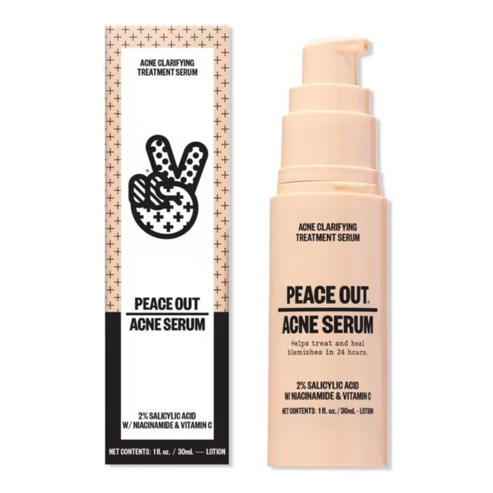 New Peace Out Acne Serum 4 Fl Oz Full Size Great Deal exp 9/25